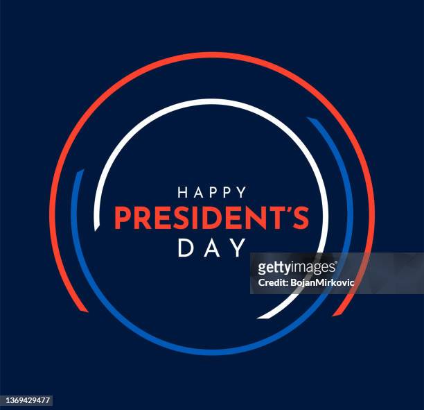 happy president's day poster. vector - happy presidents day stock illustrations