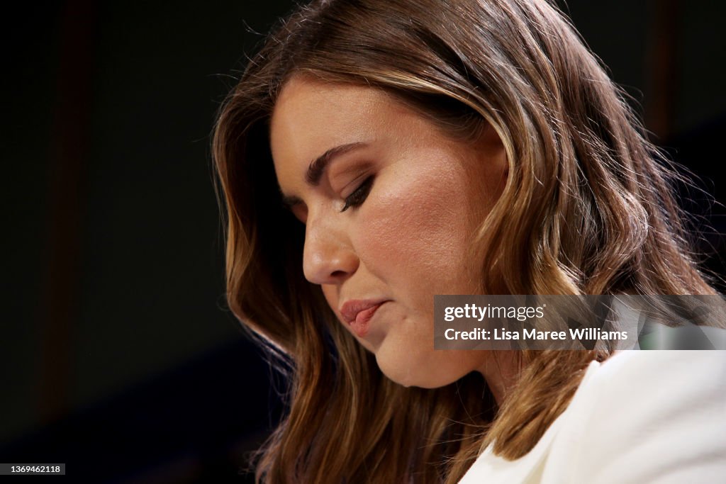 Grace Tame And Brittany Higgins Address The National Press Club