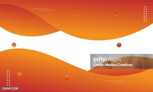 ilustrações de stock, clip art, desenhos animados e ícones de gardient orange abstract fluid shape background - curva