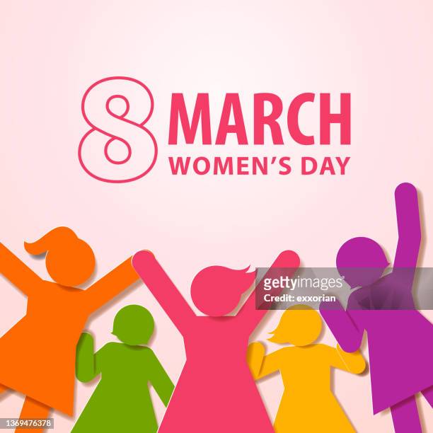 international women’s day - 8 march stock illustrations