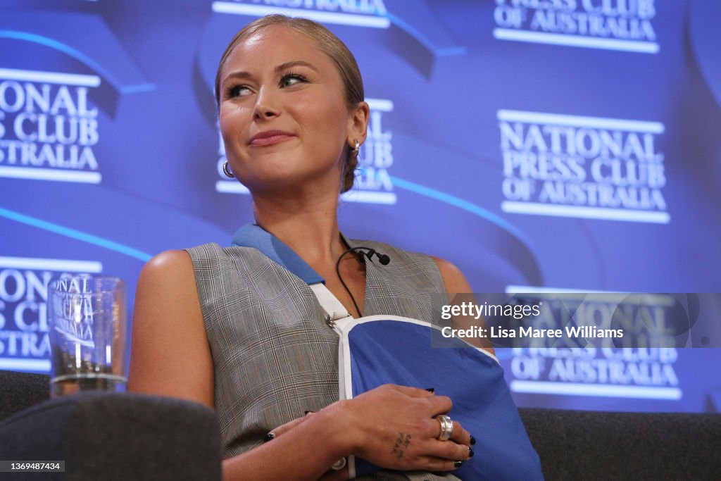 Grace Tame And Brittany Higgins Address The National Press Club