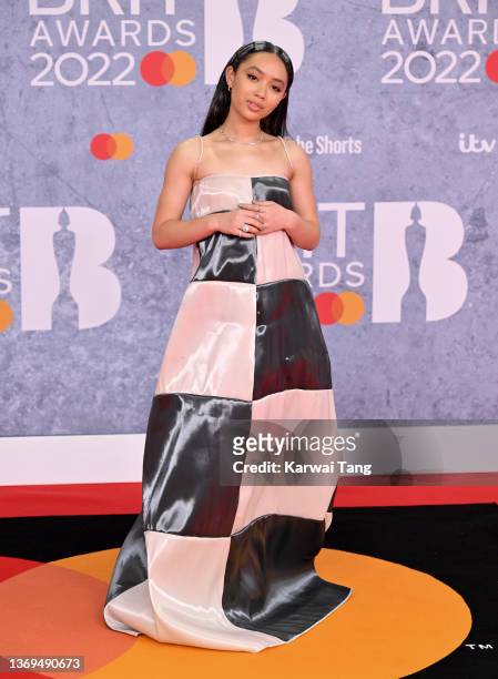Griff attends The BRIT Awards 2022 at The O2 Arena on February 08, 2022 in London, England.