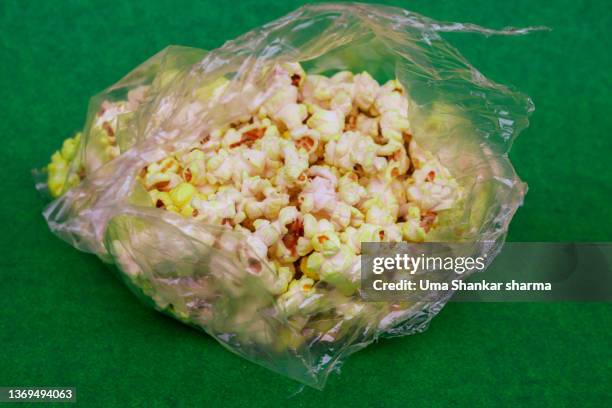 popcorn closeup shot - popcorn full frame stock pictures, royalty-free photos & images