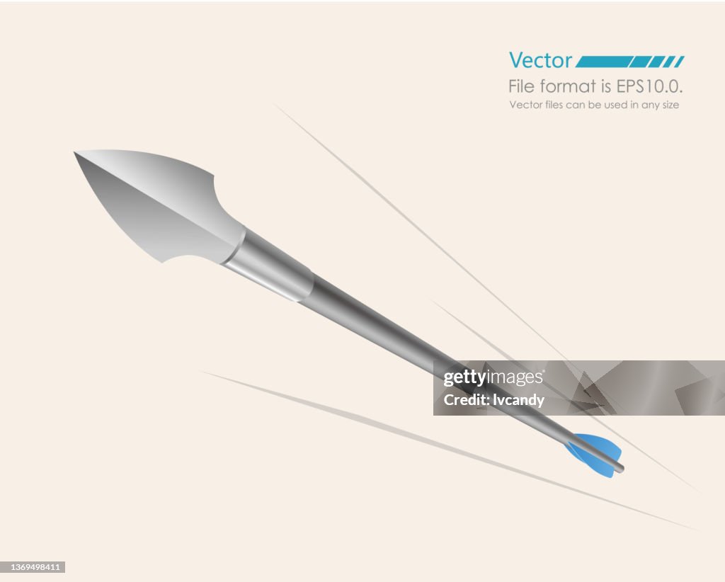 Flying Arrow Vector Flying Arrow High-Res Vector Graphic - Getty Images