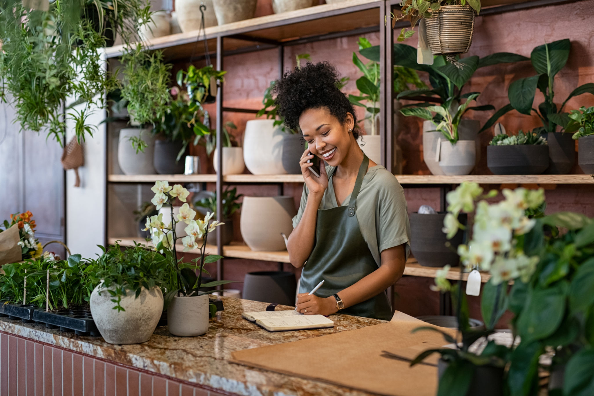 florist working