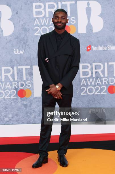 Dave attends The BRIT Awards 2022 at The O2 Arena on February 08, 2022 in London, England.