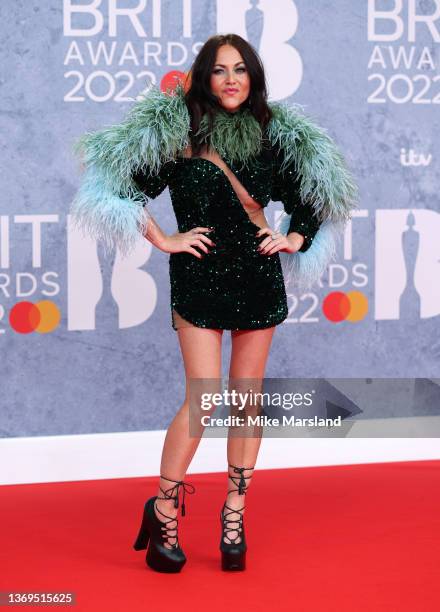 Jaime Winstone attends The BRIT Awards 2022 at The O2 Arena on February 08, 2022 in London, England.