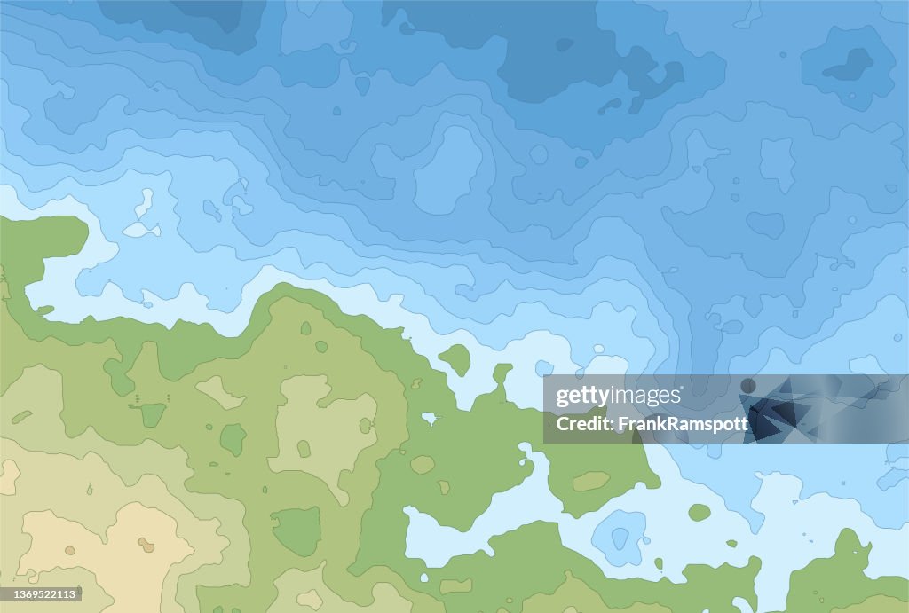 Generic Topographic Map Height Lines 813