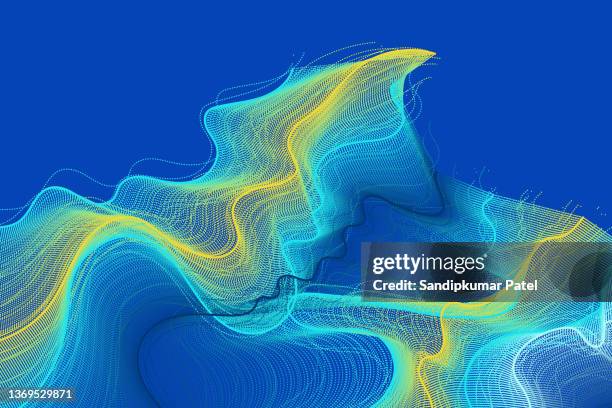abstract vector landscape background. cyberspace grid. 3d vector illustration. - wireframe landscape stock illustrations