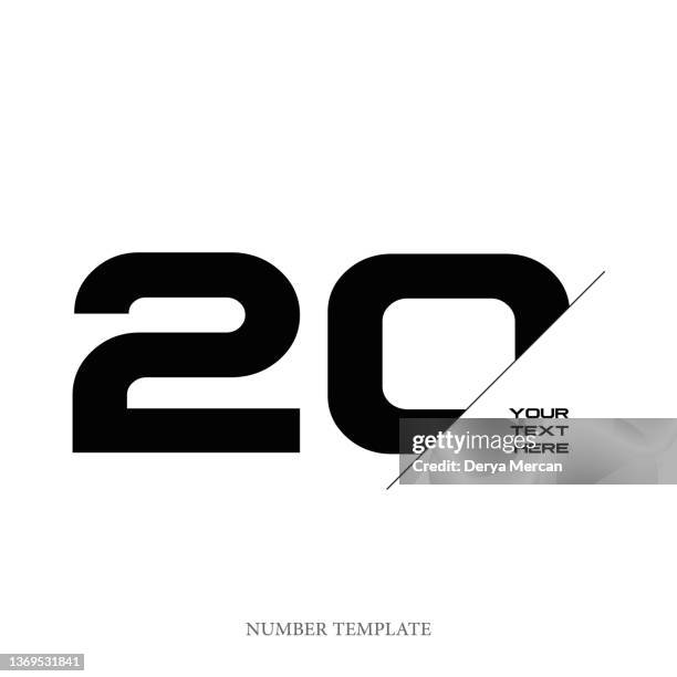 anniversary stock illustration. number template design vector illustration. - number 2 logo stock illustrations