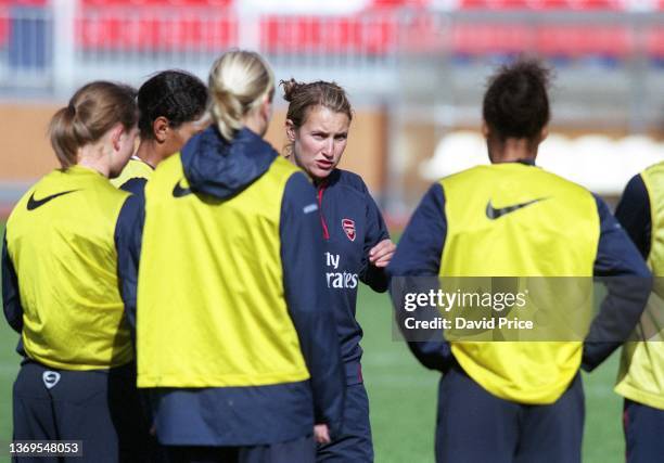 Emma Hayes of Arsenal during Arsenal Ladies training session ahead of the Women's UEFA Cup Group Stage on September 13, 2006 in Moscow, Russia.