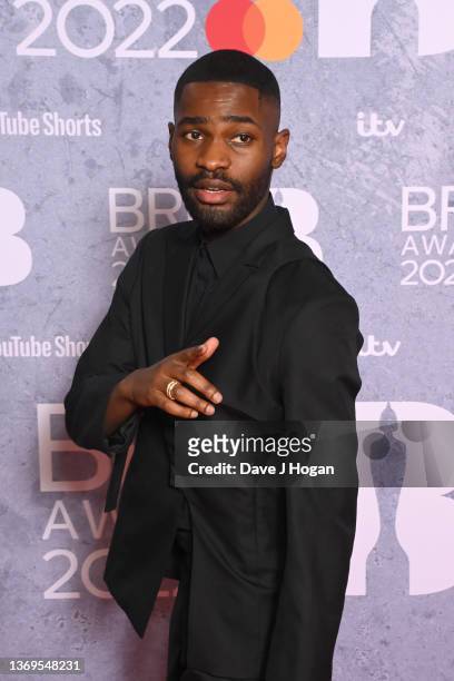 Dave attends The BRIT Awards 2022 at The O2 Arena on February 08, 2022 in London, England.