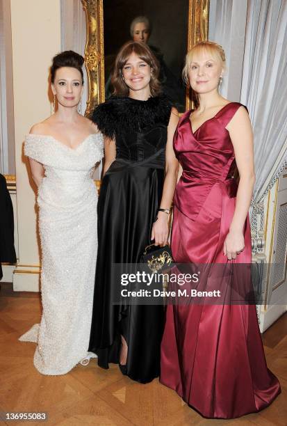 Co-Founder Chulpan Khamatova, model Natalia Vodianova and co-founder Dina Korzun attend the official UK launch of the Gift Of Life Foundation at The...