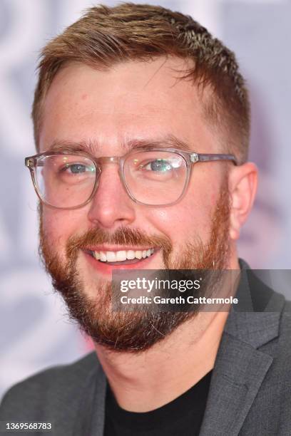 Iain Stirling attends The BRIT Awards 2022 at The O2 Arena on February 08, 2022 in London, England.