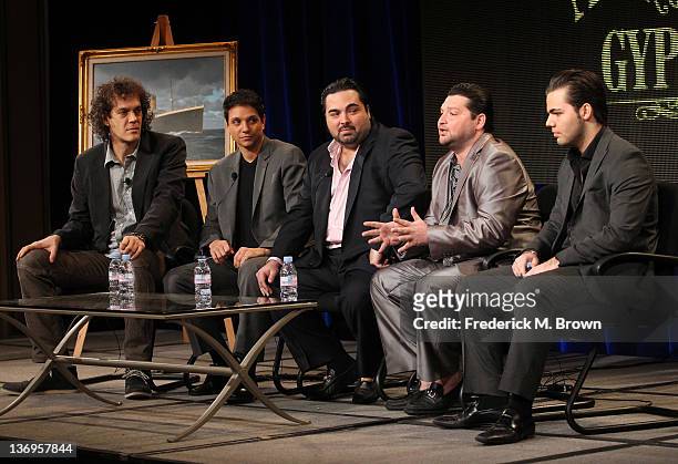Executive Producers Steven Cantor and Ralph Macchio and TV personalities Bobby Johns, Nicky Johns and Chris Johns of the television show "American...
