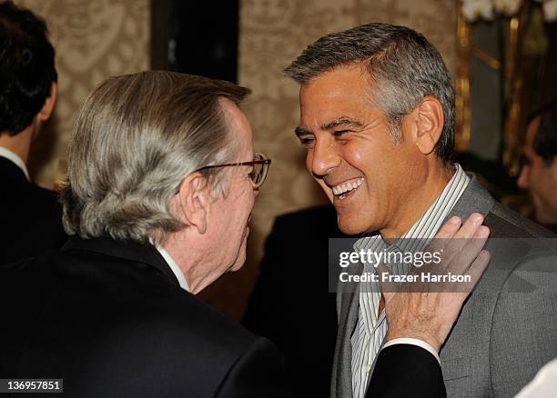 Board of Directors Chairman Bob Daly and Director/actor George Clooney attend the 12th Annual AFI Awards held at the Four Seasons Hotel Los Angeles...