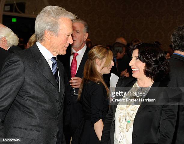 Director Clint Eastwood and Warner Bros President of Worldwide Marketing Sue Kroll attend the 12th Annual AFI Awards held at the Four Seasons Hotel...