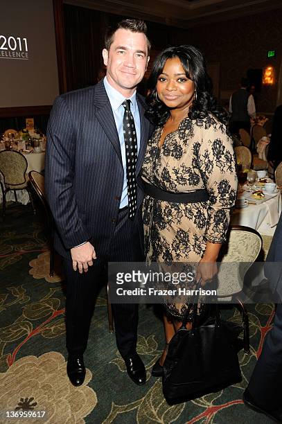 Writer/Director/Producer Tate Taylor and actress Octavia Spencer attend the 12th Annual AFI Awards held at the Four Seasons Hotel Los Angeles at...