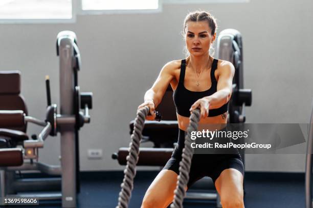Exercises With Ropes Heavy Heavy Rope Exercises Photos and Premium High Res Pictures - Getty Images