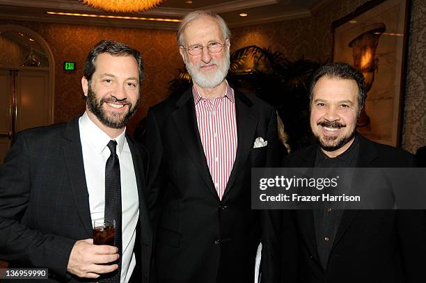 Director Judd Apatow, actor James Cromwell and producer Edward Zwick attends the 12th Annual AFI Awards held at the Four Seasons Hotel Los Angeles at...