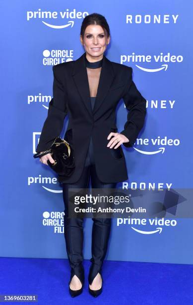 Coleen Rooney attends the "Rooney" World Premiere at Home on February 09, 2022 in Manchester, England.