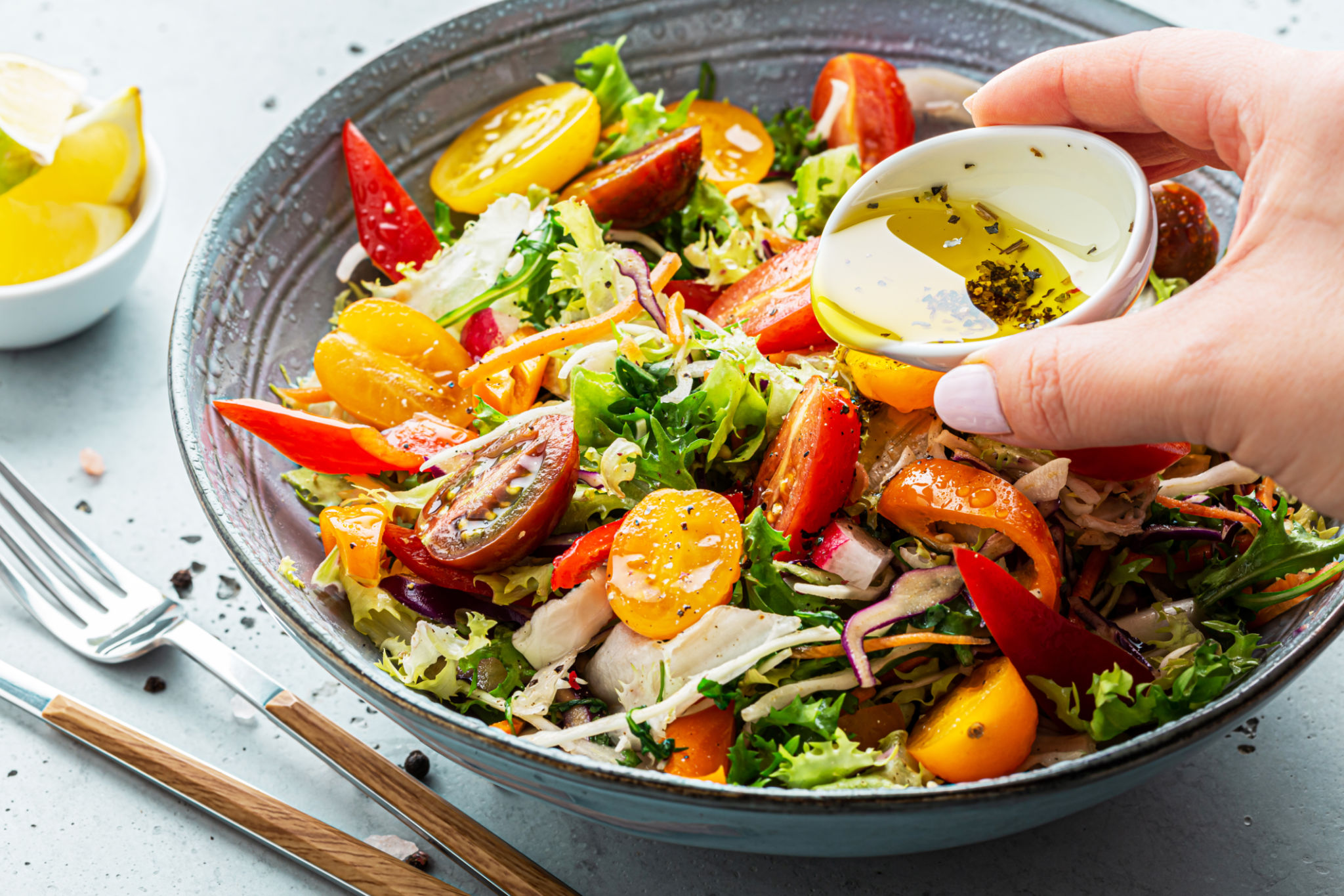 spring salad kielbasa