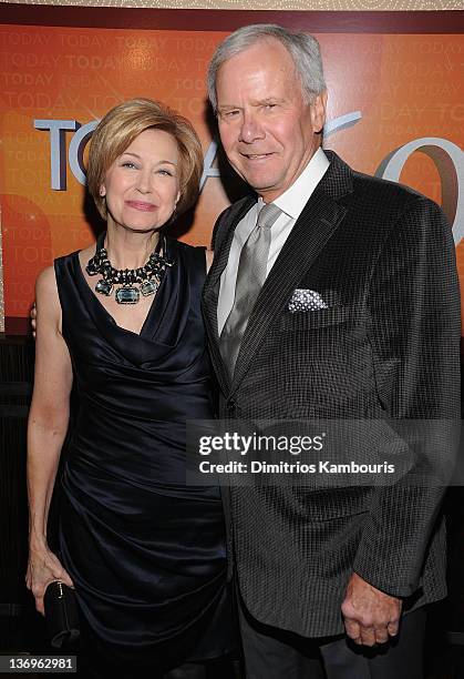 Jane Pauley and Tom Brokaw attend the "TODAY" Show 60th anniversary celebration at The Edison Ballroom on January 12, 2012 in New York City.