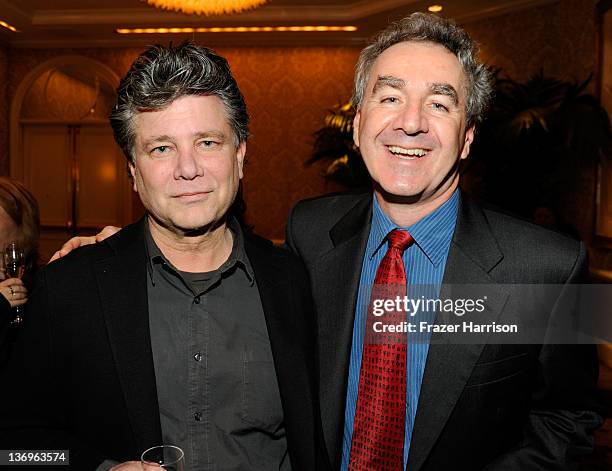 Writers Steven Zaillian and Stan Chervin attend the 12th Annual AFI Awards held at the Four Seasons Hotel Los Angeles at Beverly Hills on January 13,...