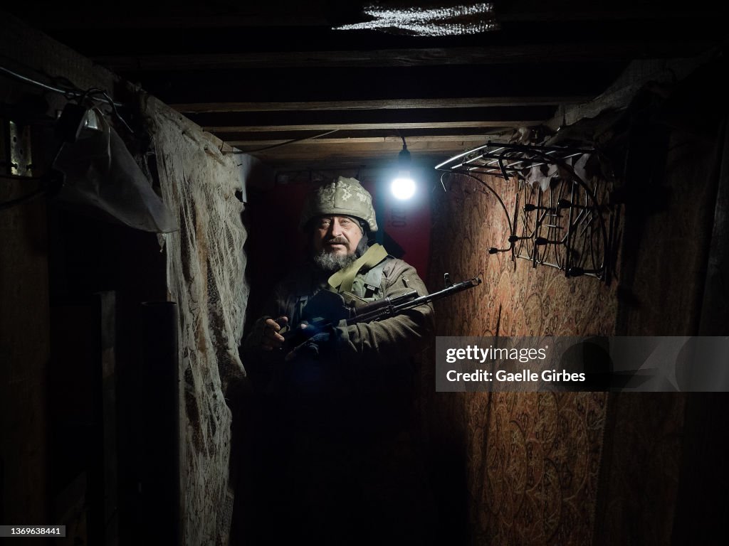 Soldier's Life In Ukrainian Trenches As Tension With Russia Simmers