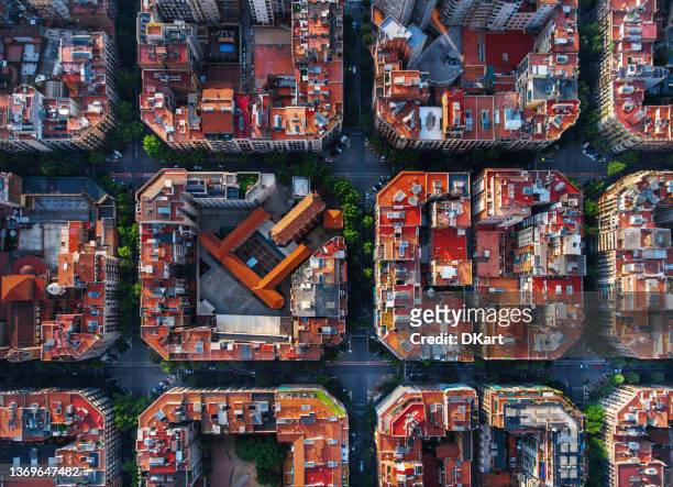 von barcelona  - barcelona aerial stock-fotos und bilder