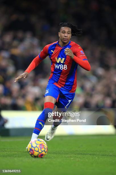 Michael Olise of Crystal Palace during the Premier League match between Norwich City and Crystal Palace at Carrow Road on February 09, 2022 in...