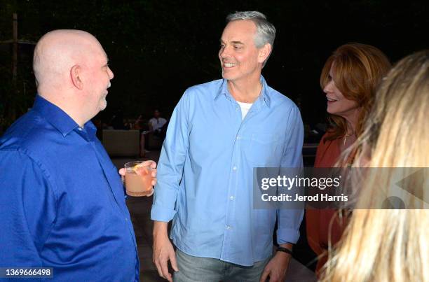 Colin Cowherd and Ann Cowherd attend the The Volume Anniversary Party on February 09, 2022 in Los Angeles, California.