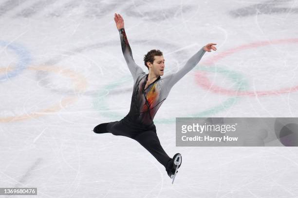 Jason Brown of Team United States skates during the Men Single Skating Free Skating on day six of the Beijing 2022 Winter Olympic Games at Capital...