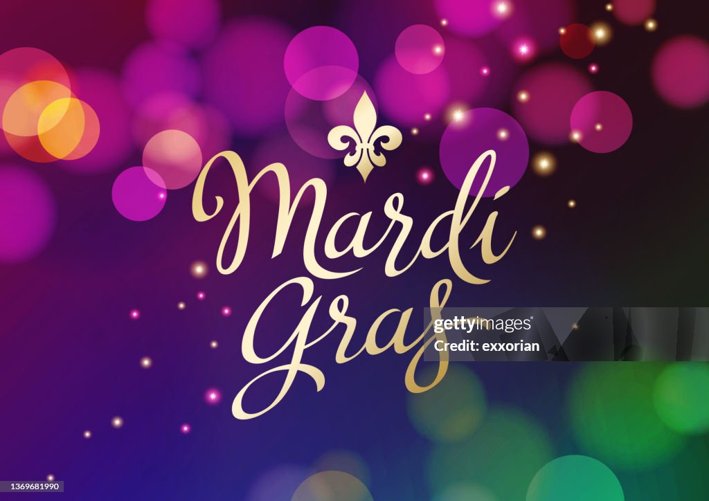 Mardi Gras Lights Background