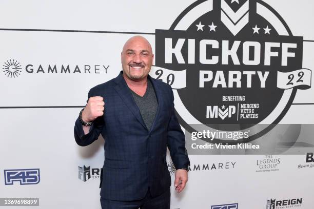 Host Jay Glazer attends Big Game Kick-Off Event, hosted by Jay Glazer, Merging Vets And Players, at Academy LA on February 09, 2022 in Los Angeles,...
