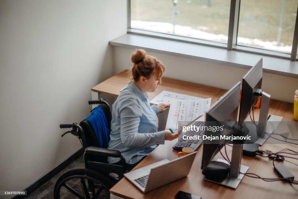 Arbeiten im Rollstuhl