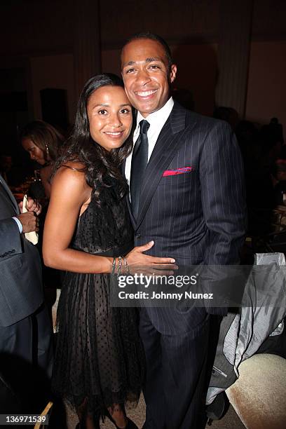 Marilee Fiebig and T.J Holmes attend the BET Honors 2012 Pre-Honors dinner at the Corcoran Gallery of Art on January 13, 2012 in Washington, DC.