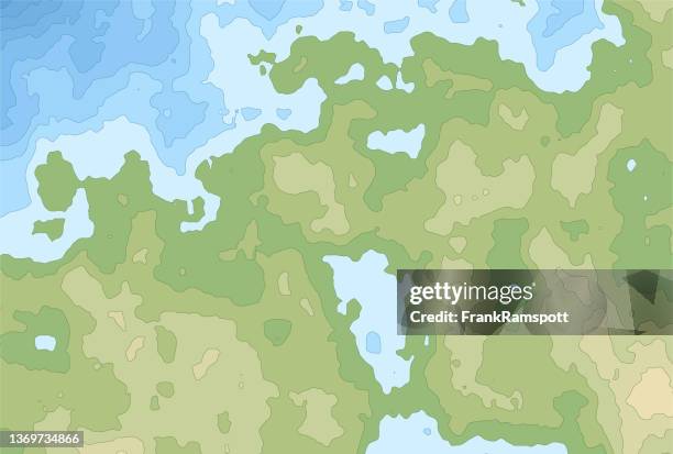 generic topographic map height lines 913 - generic location stock illustrations