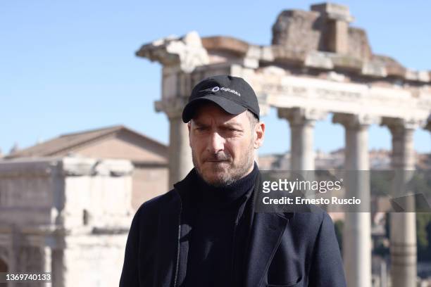 Francesco Totti is seeing at Campidoglio on February 10, 2022 in Rome, Italy.