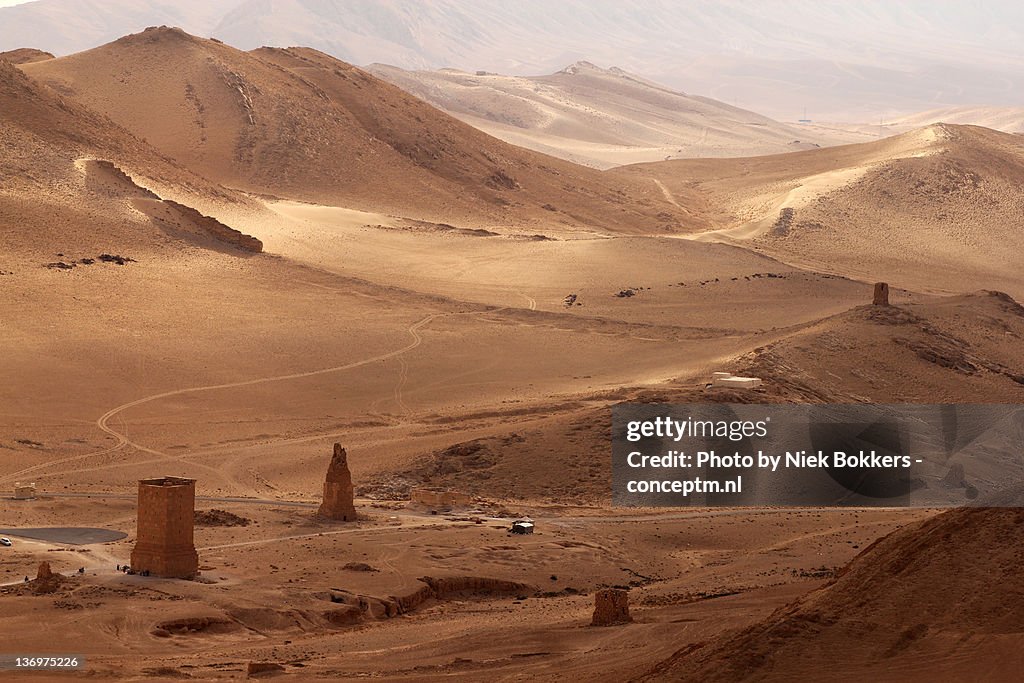 Desert shot in Palmyra, Syria.