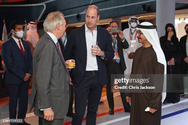 Chief Executive of Tusk, Charles Mayhew, Prince William, Duke of Cambridge and Sultan Ahmed bin Sulayem, Group Chairman and CEO of DP World and...