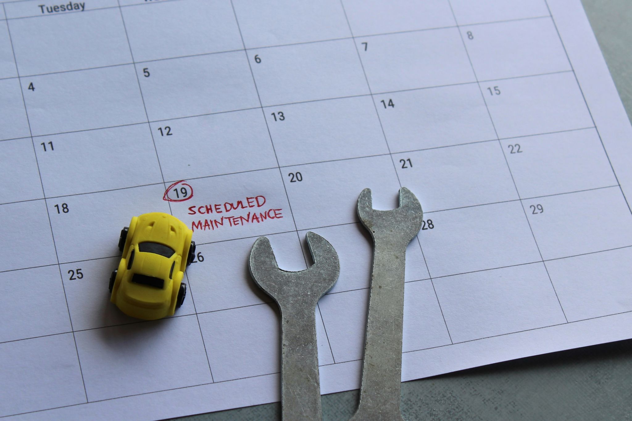 car maintenance schedule