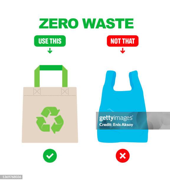 zero waste reusable bag - ��免費 幅插畫檔、美工圖案、卡通及圖標
