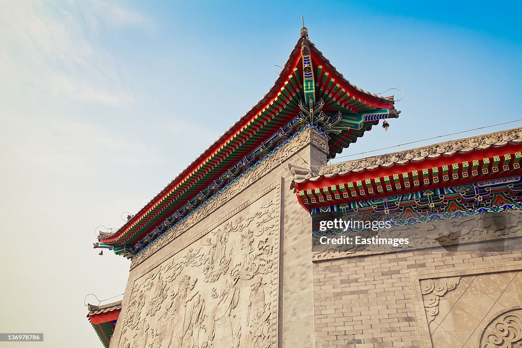 Chinese traditional architecture in temple,China