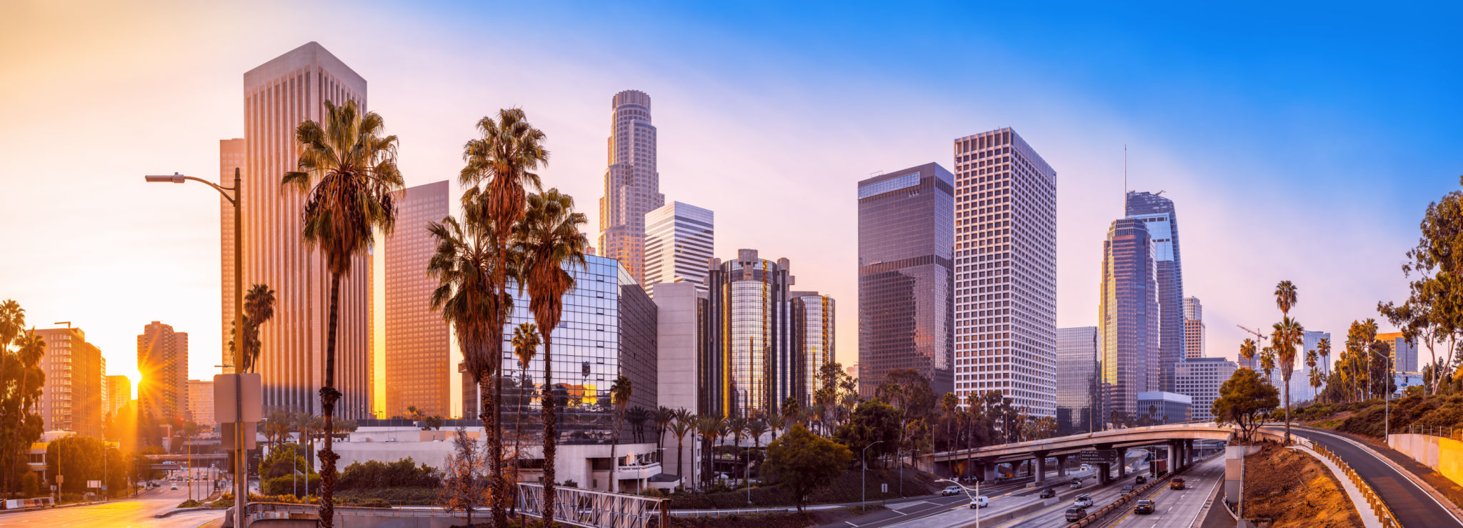 city skyline los angeles