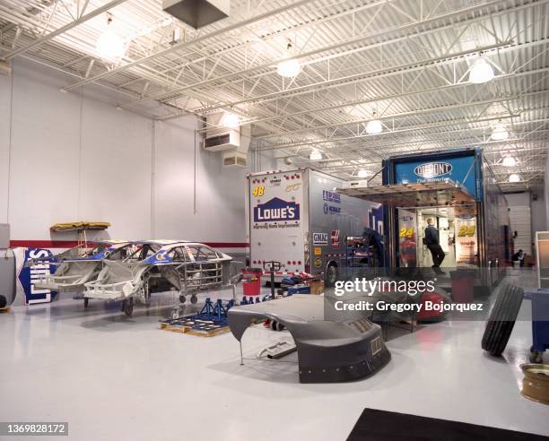 Hendrick Motorsports race shop in December, 2005 in Concord, North Carolina.