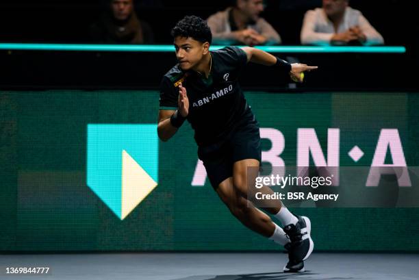 Ball boy during the 49e ABN AMRO World Tennis Tournament 2022 at Ahoy on February 10, 2022 in Rotterdam, Netherlands