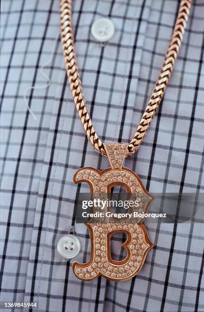 Rapper Bun B's medallion photographed on July 23rd, 2005 in Hollywood, California.