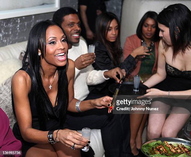 Tasha Marbury celebrates her birthday with friends at the Gramercy Park Hotel on January 13, 2012 in New York City.