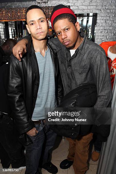 Absolut and Vado attend Tasha Marbury's birthday gathering at the Gramercy Park Hotel on January 13, 2012 in New York City.